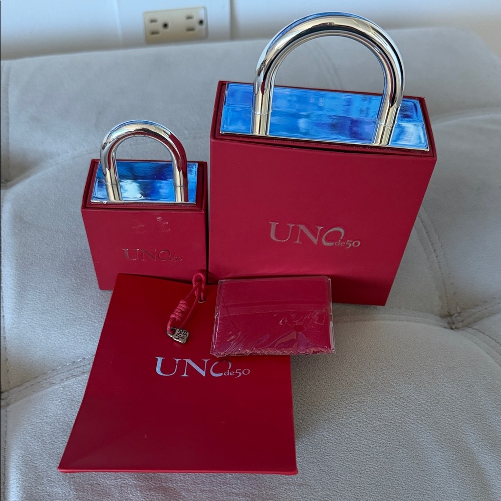 UNO de 50 Red and Blue Mini Bag Set